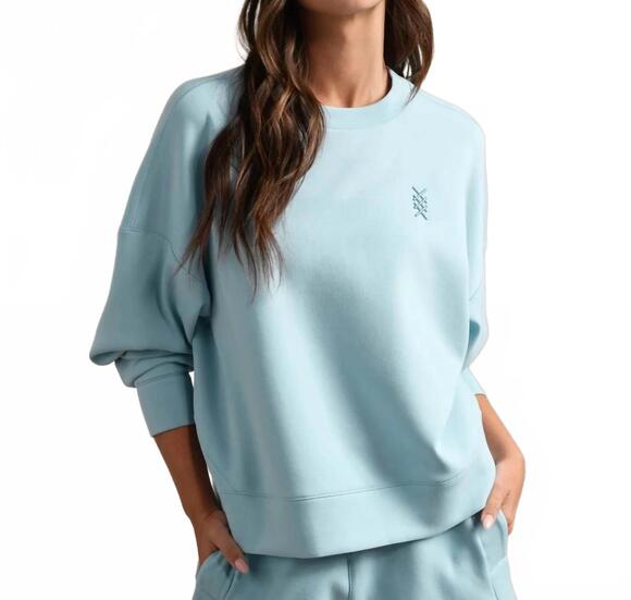 RHONE Tops - NEW RHONE dreamglow crewneck sweatshirt in pool blue